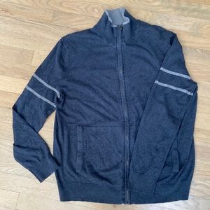 Banana republic, luxury blend, zip up sweater, size large